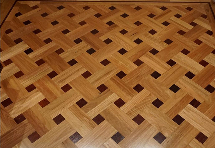 Hardwood flooring installation network laying example 1