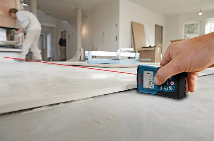 Measurement of the room hardwood flooring installation