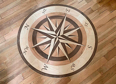 Flooring medallions installation