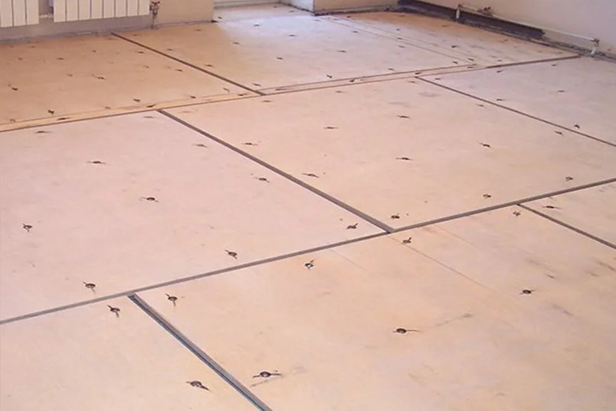 Maple hardwood flooring installation